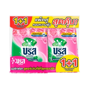 บรีส เอกเซล ซิกเนเจอร์ ผงซักฟอก กลิ่นพิงค์โรซี่ฟลอรัล 1250 ก. แพ็ค 1+1
