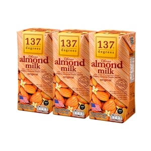 137 Degrees Almond Milk Original 180ml. Pack 3