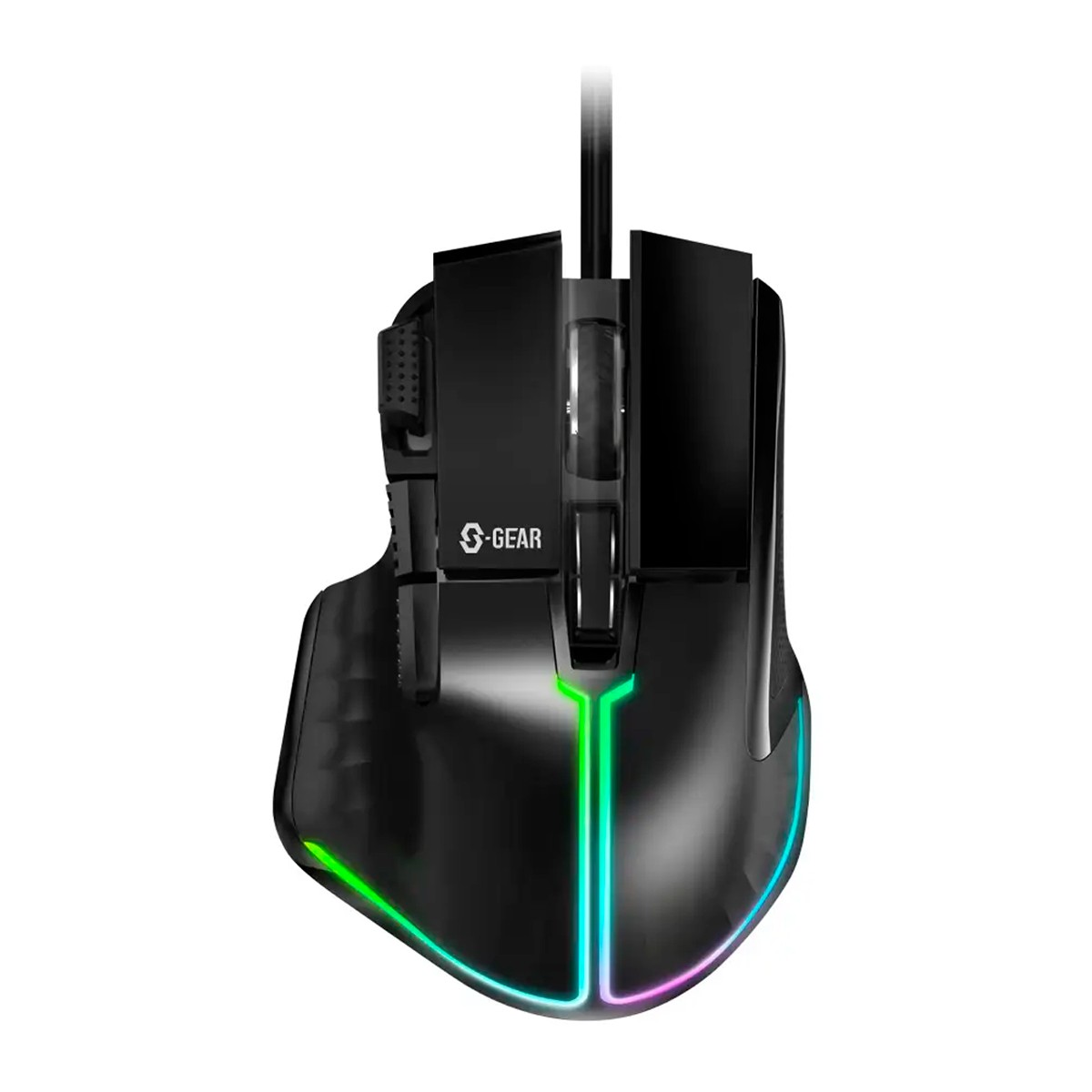 เอสเกียร์ เมาส์มีสาย รุ่น GAMS-EURUS RGB MOUSE สีดำ_1