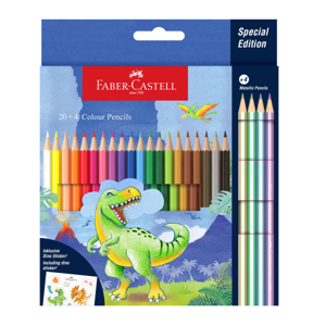 FABER-CASTELL Color Pencil 24 Color Dinosaur
