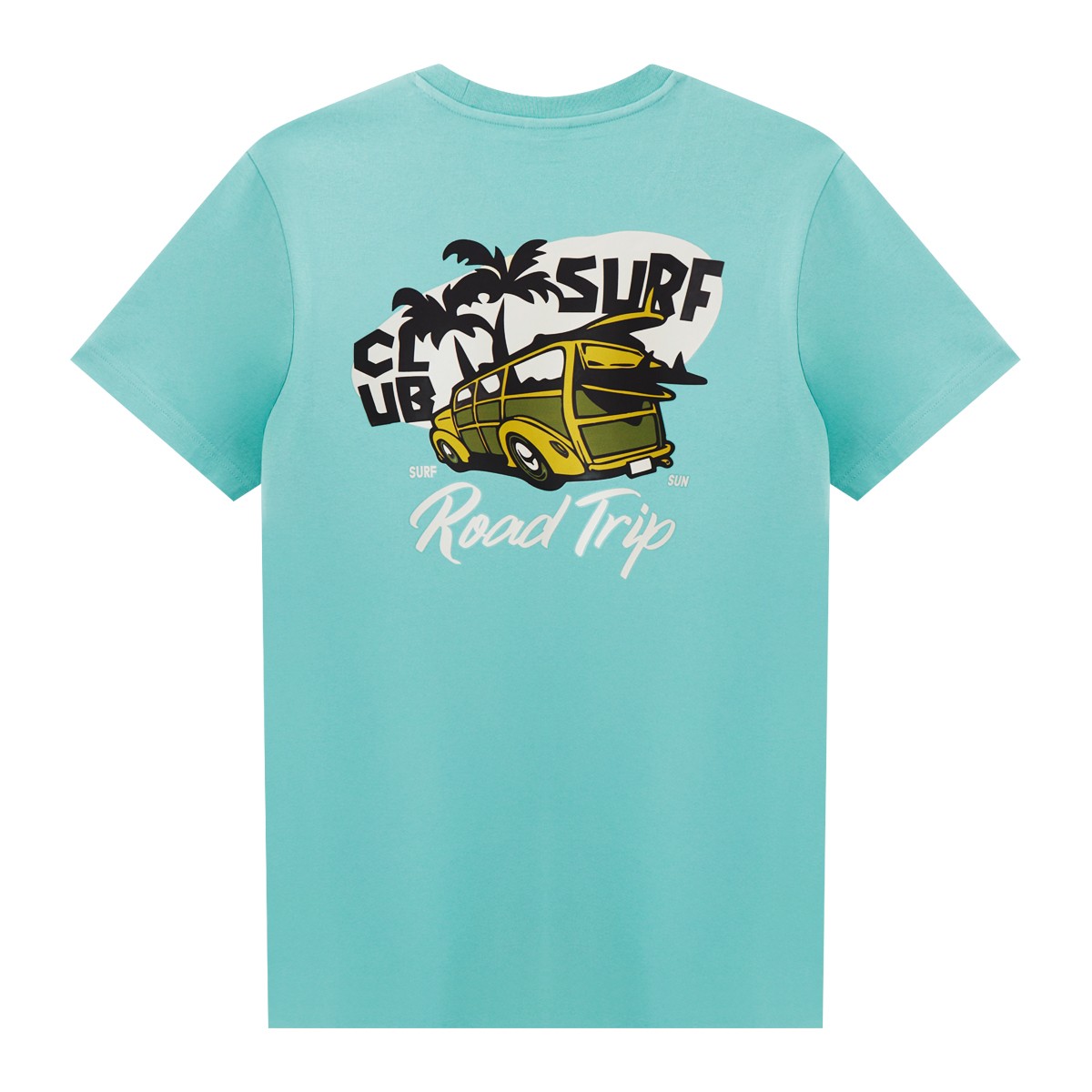 เบสิโค เสื้อยืดแขนสั้นพิมพ์ลาย สำหรับผู้ชาย รุ่น FASN25Q1YM004 สีเขียว_1