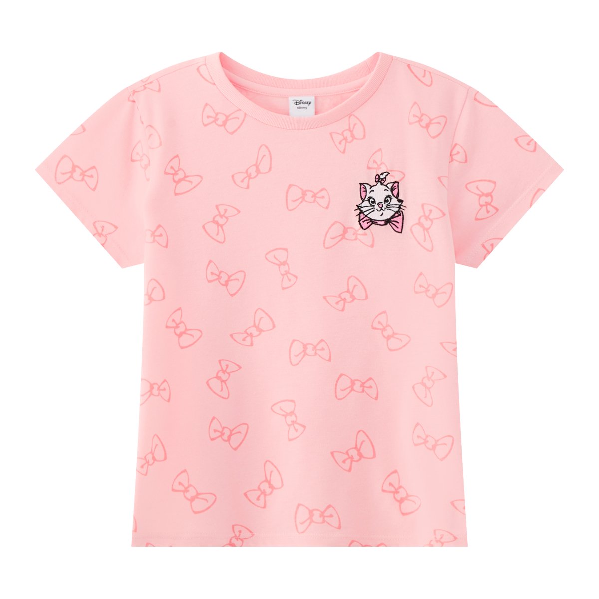 ดิสนีย์ เสื้อยืด พิมพ์ลายแมวน้อยมารี สำหรับเด็กผู้หญิง รุ่น BMTN2507LG009 สีโอลด์โรส