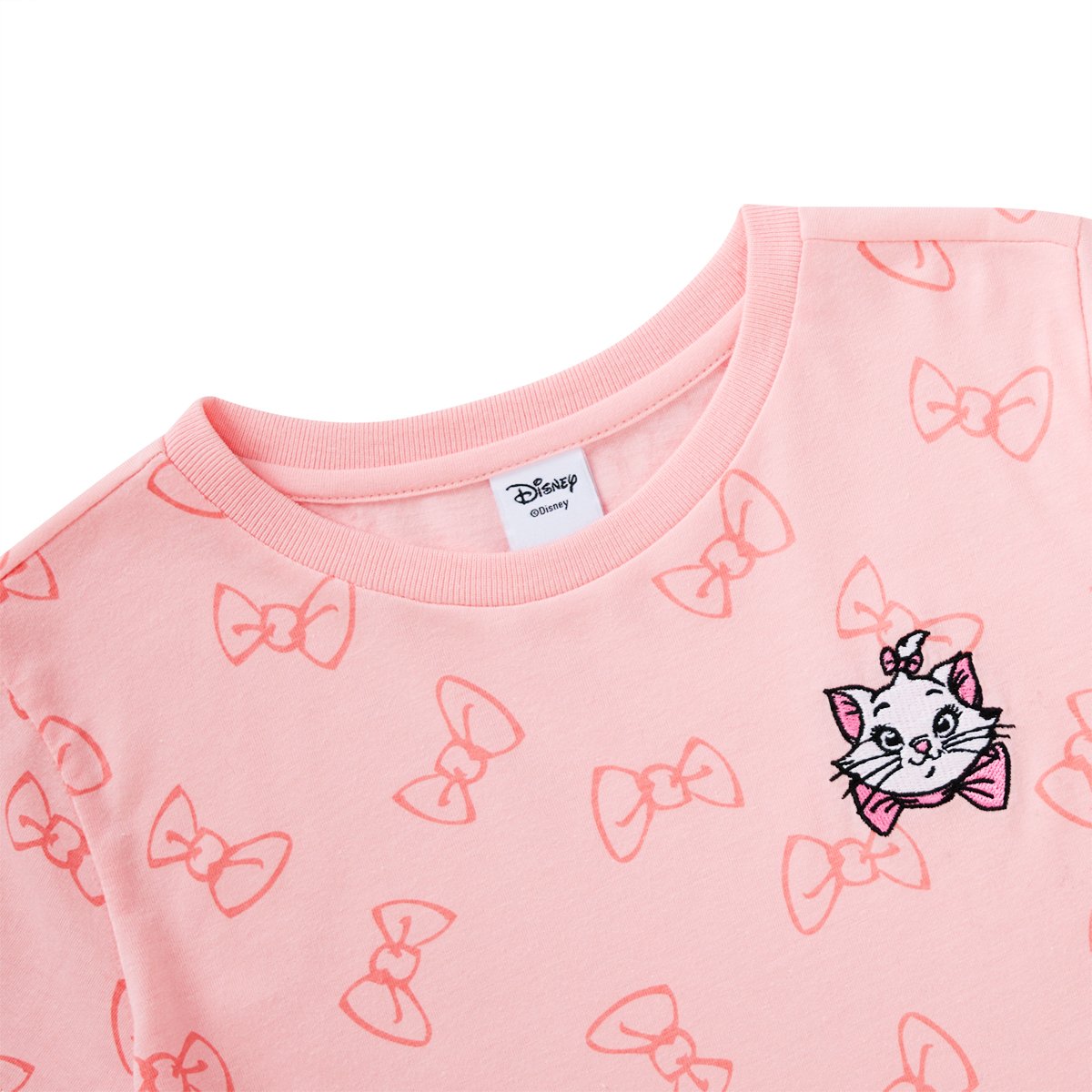 ดิสนีย์ เสื้อยืด พิมพ์ลายแมวน้อยมารี สำหรับเด็กผู้หญิง รุ่น BMTN2507LG009 สีโอลด์โรส_2