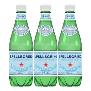 Sanpellegrino Natural Mineral Water Sparking 500ml. Pack 3