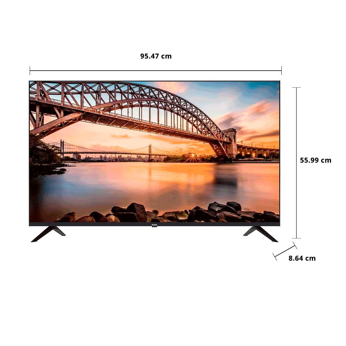 ไฮเออร์ Full HD LED ทีวี รุ่น H43K6FG ADR ขนาด 43 นิ้ว สีดำ_3