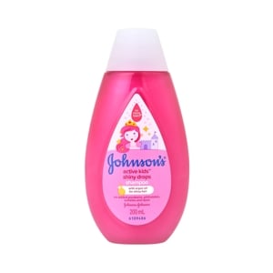 Johnson's Baby Shampoo Active Kids Shiny Drops Formula Size 200 ml.