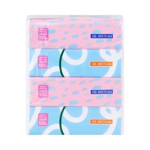 บิ๊กซี แฮปปี้ ไพรซ์ โปร กระดาษเช็ดหน้า 130 แผ่น แพ็ค 4_thumbnail