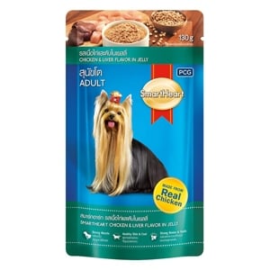 Smart Heart Pouch Chicken and Liver in Jelly 130g.