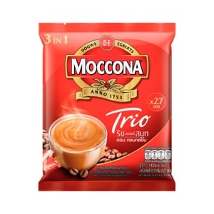 Moccona Trio Rich and Smooth Instant Coffee Mixed 15.8g. Pack 27sachets