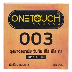 วันทัช ถุงยางอนามัย 003 49 มม. 2 ชิ้น_thumbnail