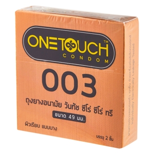 วันทัช ถุงยางอนามัย 003 49 มม. 2 ชิ้น_thumbnail_1