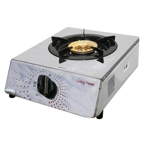 LUCKY FLAME Gas Stove with 1 Burner Model AT-141 Stainless Steel