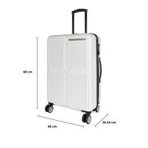 เบสิโค กระเป๋าเดินทางล้อลาก รุ่น RE2301 ขนาด 24 นิ้ว สีครีม_thumbnail_5