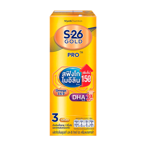 เอส-26 โกลด์ โปร นมยูเอชที สูตร 3 รสจืด 180 มล. x 4 ชิ้น_thumbnail_1