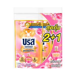บรีส เอกเซล ซิกเนเจอร์ น้ำยาซักผ้าสูตรเข้มข้น กลิ่นสวีทซากุระ&อิงลิชโรส 550 มล. แพ็ค 2+1