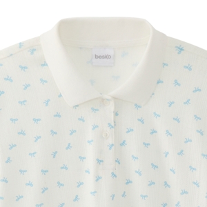 เบสิโค เสื้อโปโล สำหรับผู้หญิง รุ่น FPET25Q2LC008 สีขาว_thumbnail_2