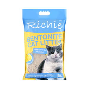 RICHIE Bentonite Cat Litter Lemon Scented 5 l.