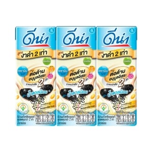 DNA UHT Soy Milk Black Sesame Low Sugar 230ml. Pack 3