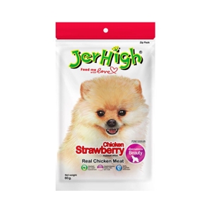 JERHIGH Stick Dog Snack Strawberry Flavor 60 g.