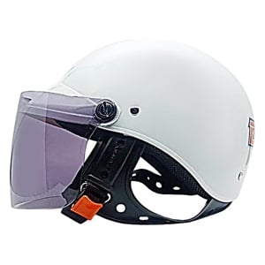 OZIL Half Helmet Model Bloom White Color