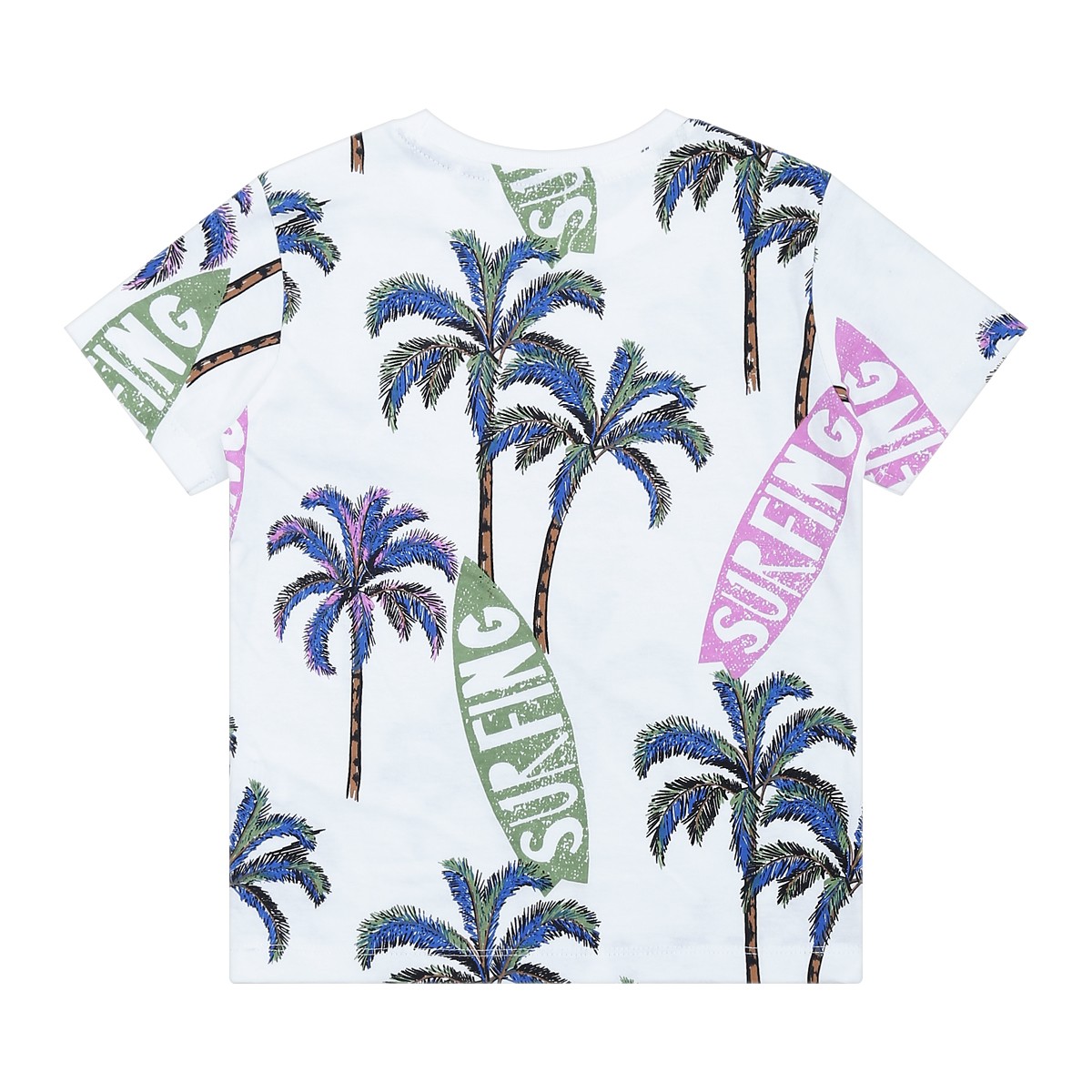 เบสิโค เสื้อคอกลมแขนสั้นพิมพ์ลาย สำหรับเด็กชาย รุ่น FKBN2404LB005 สีขาว_1