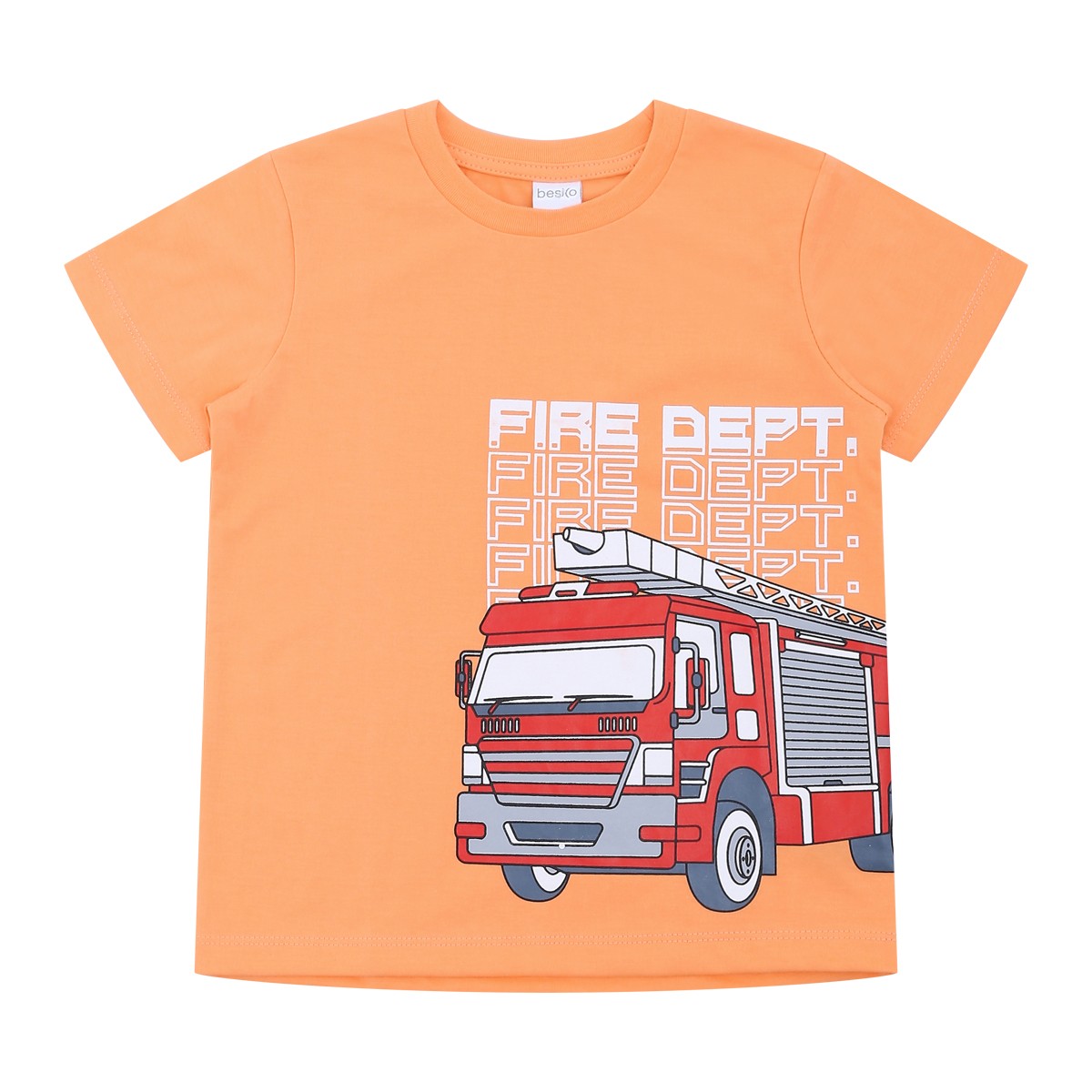 เบสิโค เสื้อยืดแขนสั้น สำหรับเด็กชาย รุ่น BVDS2406LB003 สีส้ม