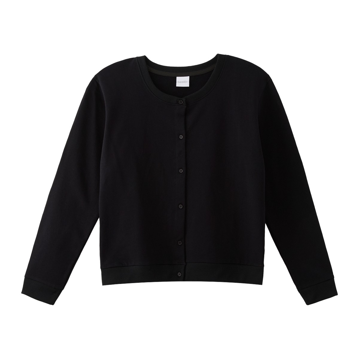 เบสิโค เสื้อผ่าหน้า สำหรับผู้หญิง รุ่น FDNC25Q4LC007 สีดำ