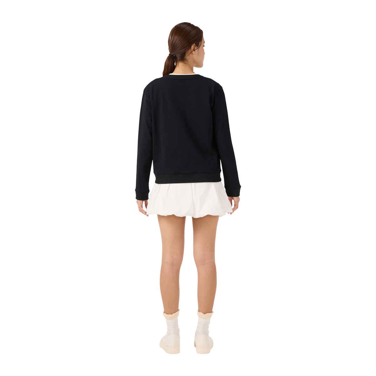 เบสิโค เสื้อผ่าหน้า สำหรับผู้หญิง รุ่น FDNC25Q4LC007 สีดำ_3