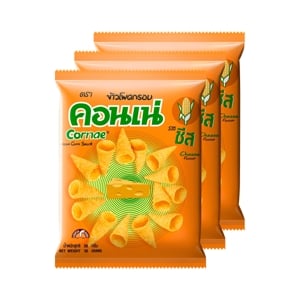 CORNAE Corn Snack Cheese Flavor 56 g. Pack 3