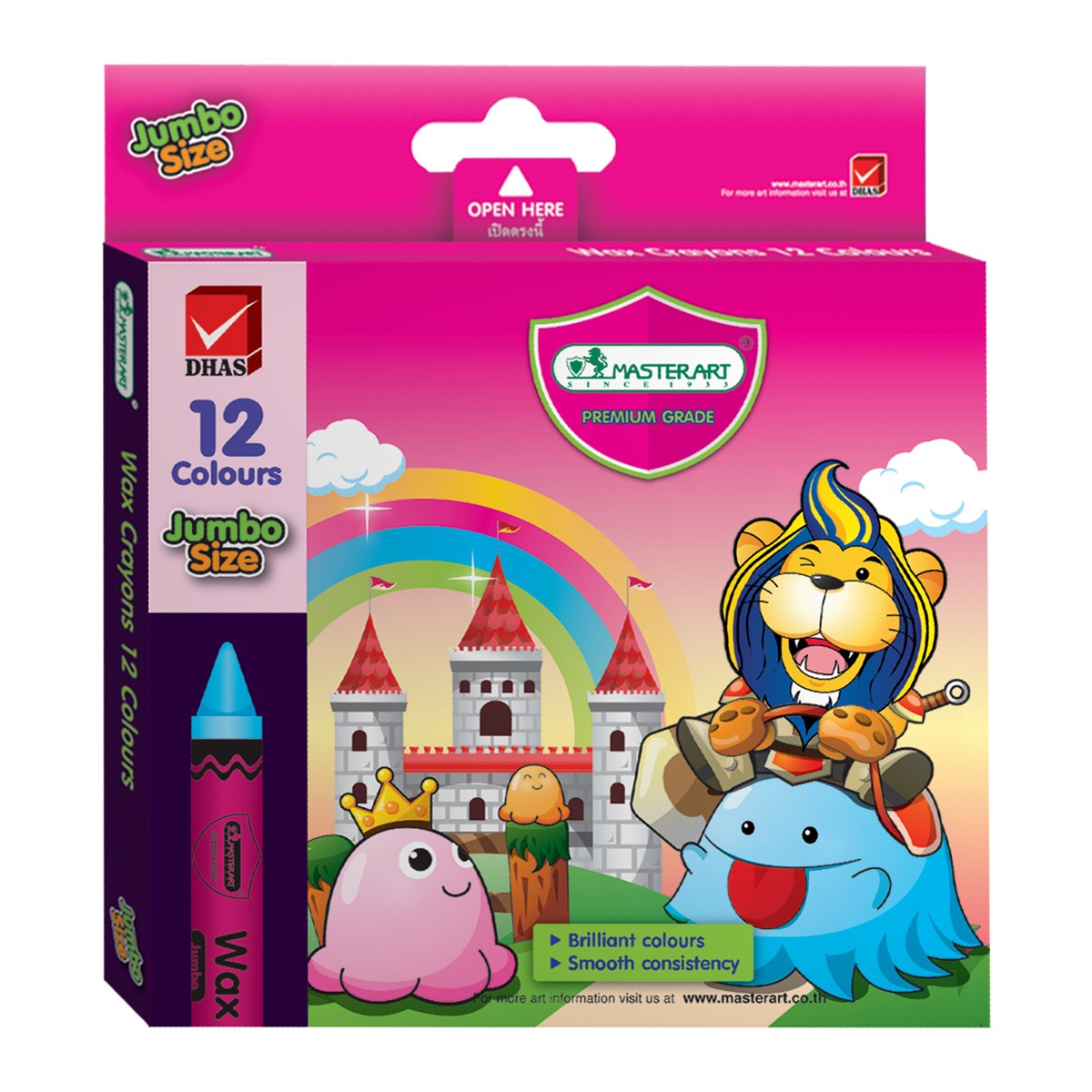 มาสเตอร์อาร์ต สีเทียนขนาดจัมโบ้ 12 สี