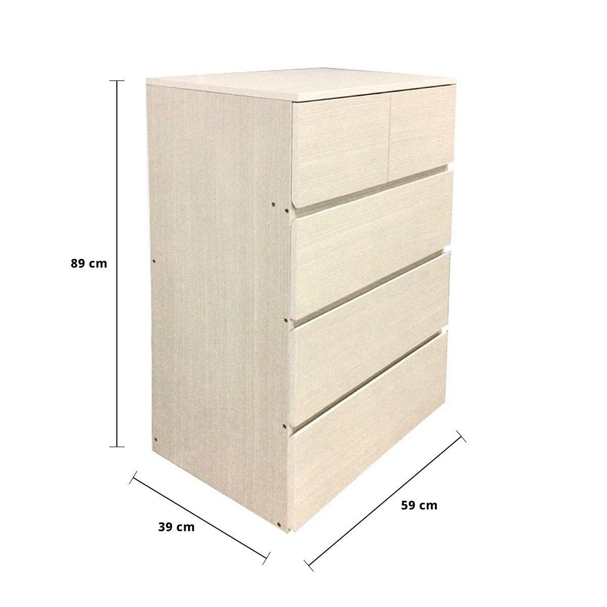 เบสิโค ตู้ลิ้นชัก 5 ชั้น รุ่น MB-2143 สีโมเดลบีช_2