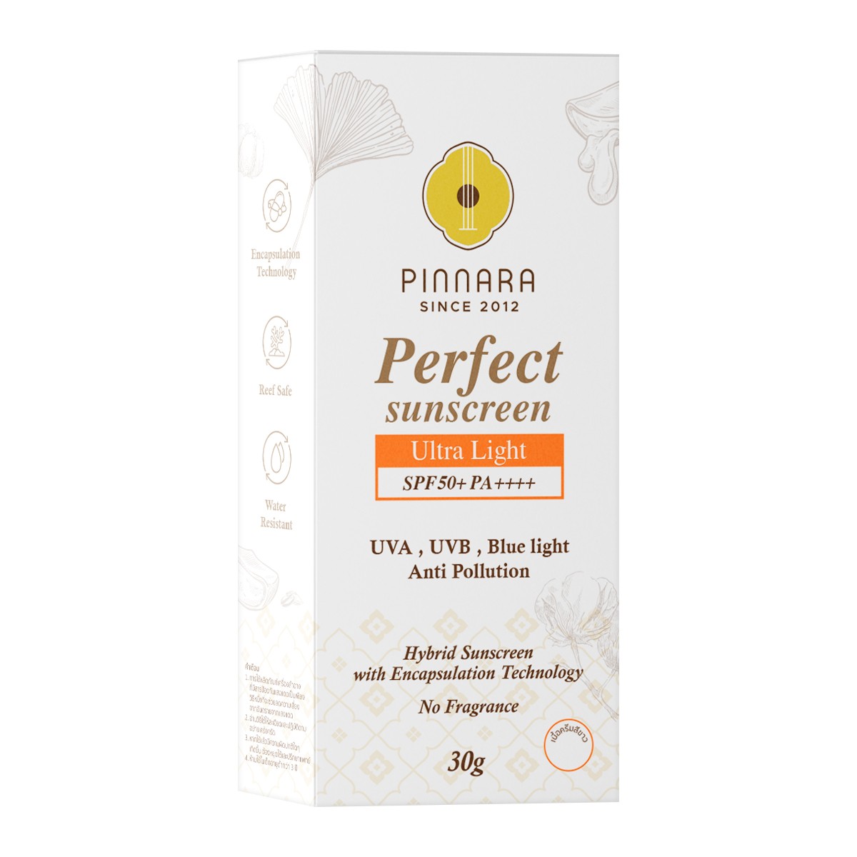 พิณนารา เพอร์เฟค ซันสกรีน อัลตร้า ไลท์ SPF50+ PA++++ 30 ก._1