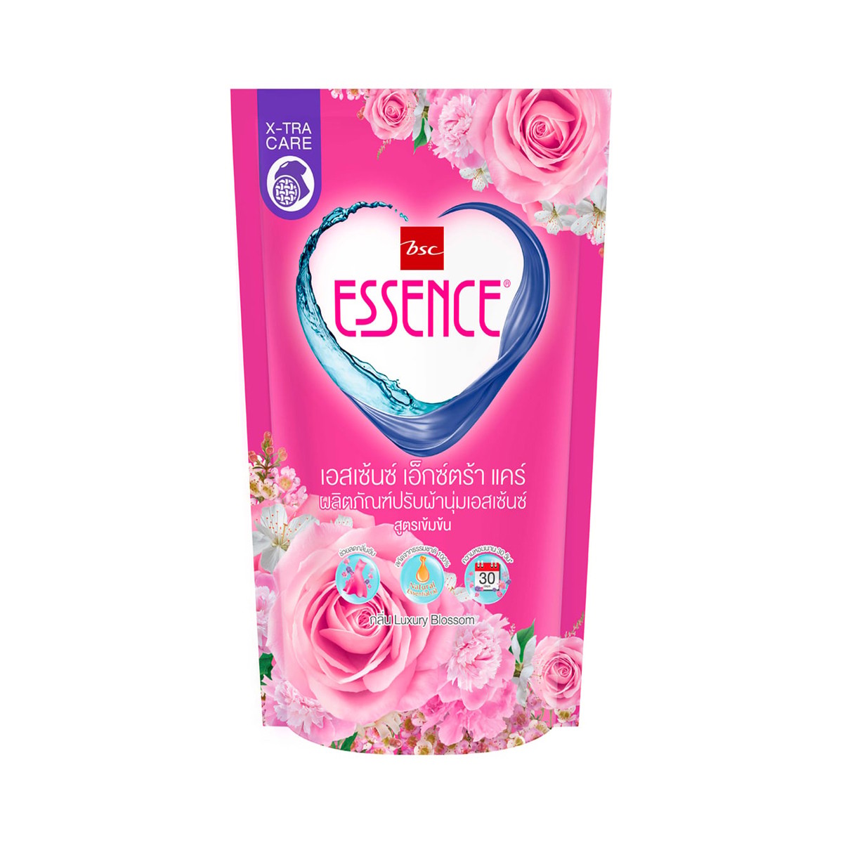 เอสเซ้นซ์ น้ำยาปรับผ้านุ่มสูตรเข้มข้น กลิ่นลักซ์ซูรี่ บลอสซัม สีชมพู 550 มล.