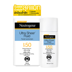 นูโทรจีนา อัลตร้า เชียร์ ฟลูอิด เฟเชียล ซันสกรีน เอสพีเอฟ 50 บรอด สเปกตรัม 40 มล._thumbnail