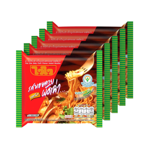 Wai Wai Instant Noodles Pad Char Baby Clam 60g. Pack 5