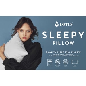 โลตัส หมอนหนุนใยสังเคราะห์ รุ่น Sleepy สีขาว_thumbnail_6