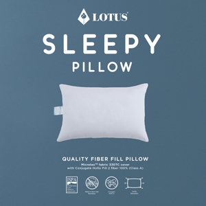 โลตัส หมอนหนุนใยสังเคราะห์ รุ่น Sleepy สีขาว_thumbnail_7