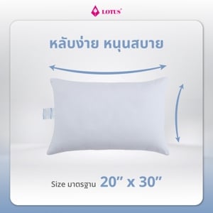 โลตัส หมอนหนุนใยสังเคราะห์ รุ่น Sleepy สีขาว_thumbnail_8