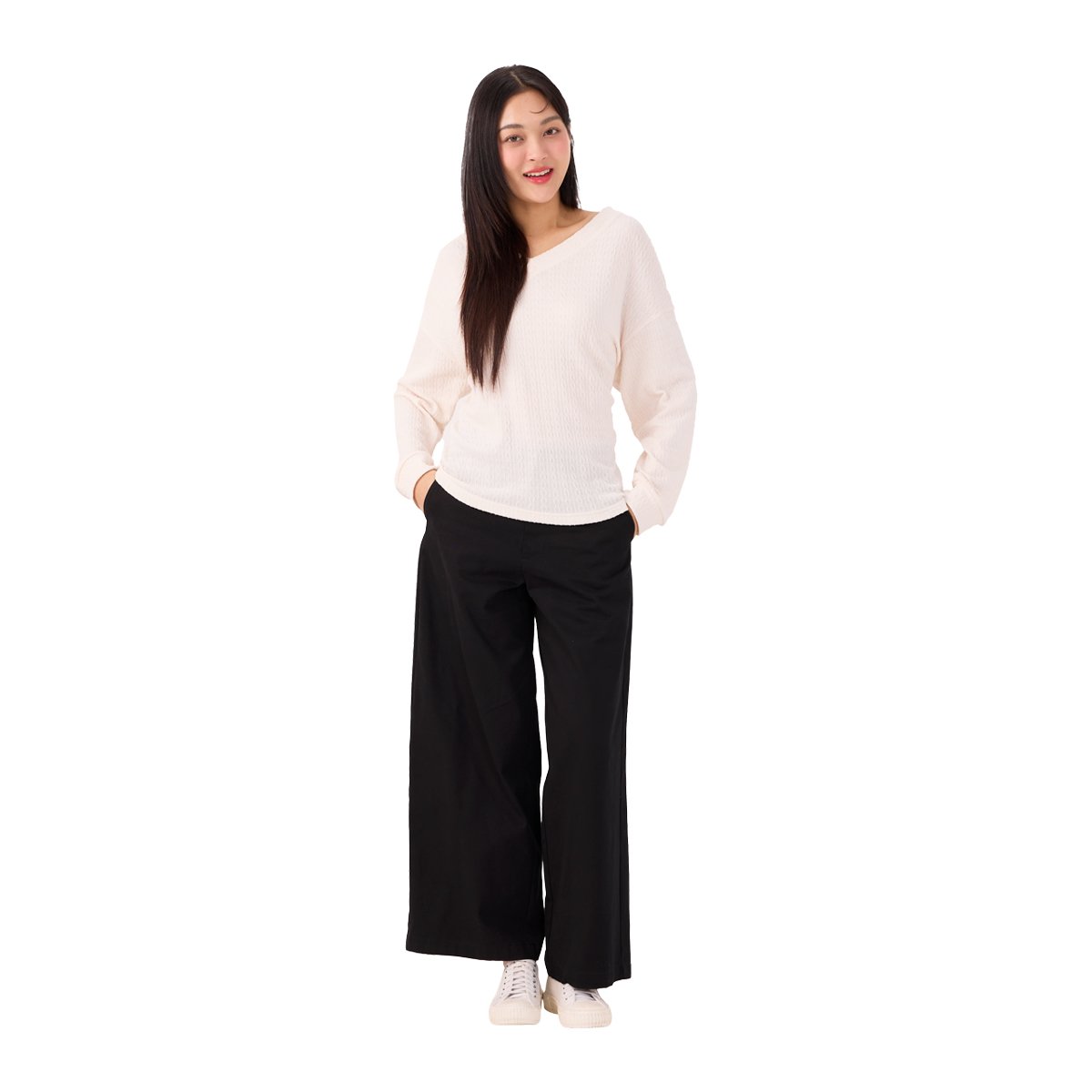 เบสิโค เสื้อกันหนาว สำหรับผู้หญิง รุ่น FDNC25Q4LC006 สีเบจ_2
