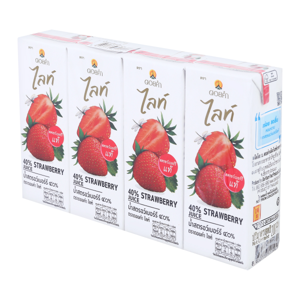 ดอยคำ ไลท์ น้ำสตรอว์เบอร์รี 40% 200 มล. แพ็ค 4_thumbnail_6