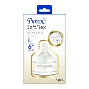 เพียวรีน จุกนมฐานกว้าง รุ่น SoftFlex 31BFD160030 ขนาด L แพ็ค 2_thumbnail