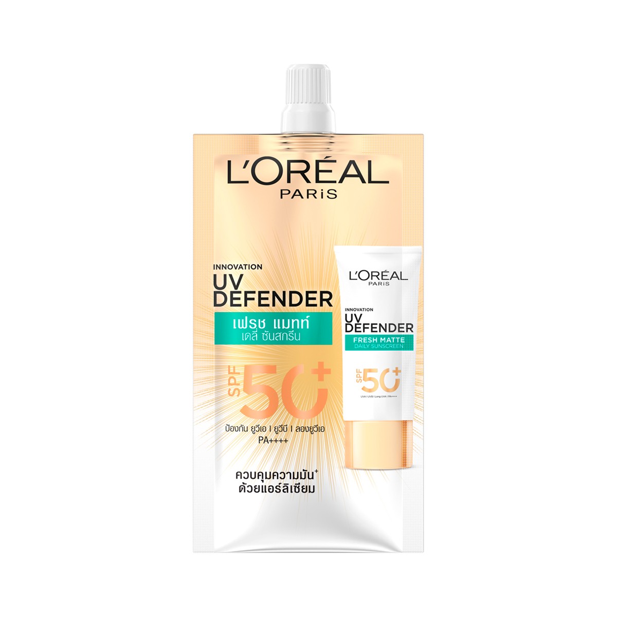 ลอรีอัล ปารีส ยูวี ดีเฟนเดอร์ เฟรช แมทท์ SPF50+ 5.5 มล.