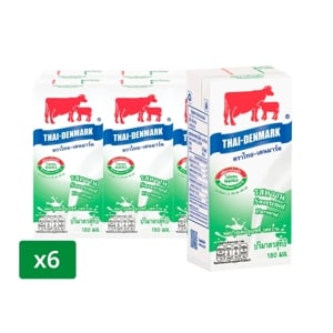 THAI-DENMARK UHT Milk Sweetened Flavored 180 ml. Pack 6