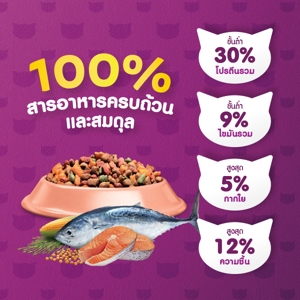 วิสกัส อาหารแมวชนิดเม็ด สำหรับแมวโต รสทูน่าและแซลมอน 3 กก._thumbnail_4