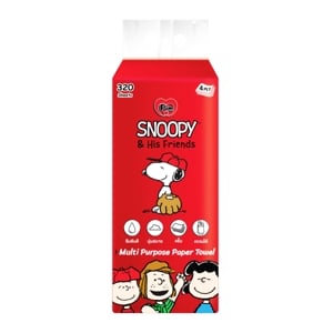 Pim Snoopy Multi Purpose Paper Towel Tissue 4ply 320sheets