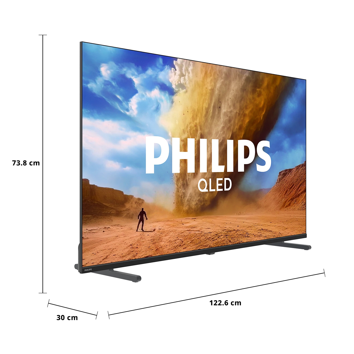 ฟิลิปส์ กูเกิ้ลทีวี 4K UHD QLED รุ่น 55PQT8530/67 ขนาด 55 นิ้ว สีดำ_3