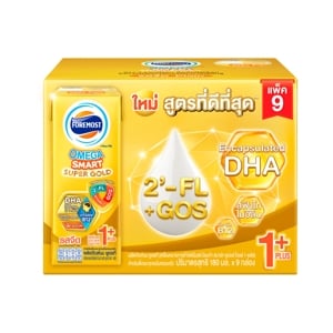 โฟร์โมสต์ นมยูเอชที โอเมก้า สมาร์ท ซูเปอร์ โกลด์ 1 พลัส รสจืด 180 มล. x 9 ชิ้น_thumbnail_1