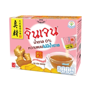 จินเจน ขิงผง น้ำตาล 0% หวานแบบไม่มีน้ำตาล 5 ก. x 14 ชิ้น
