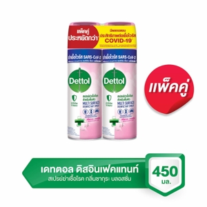 เดทตอล สเปรย์ฆ่าเชื้อโรคสำหรับพื้นผิว กลิ่นซากุระ บลอสซั่ม 450 มล. แพ็คคู่_thumbnail_3
