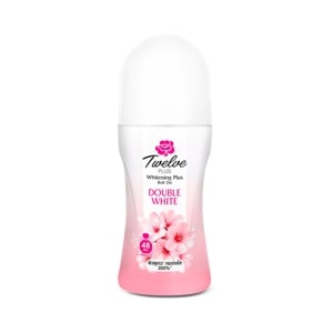 TWELVE PLUS Whitening Plus Roll-On Deodorant Double White Sakura 40 ml.